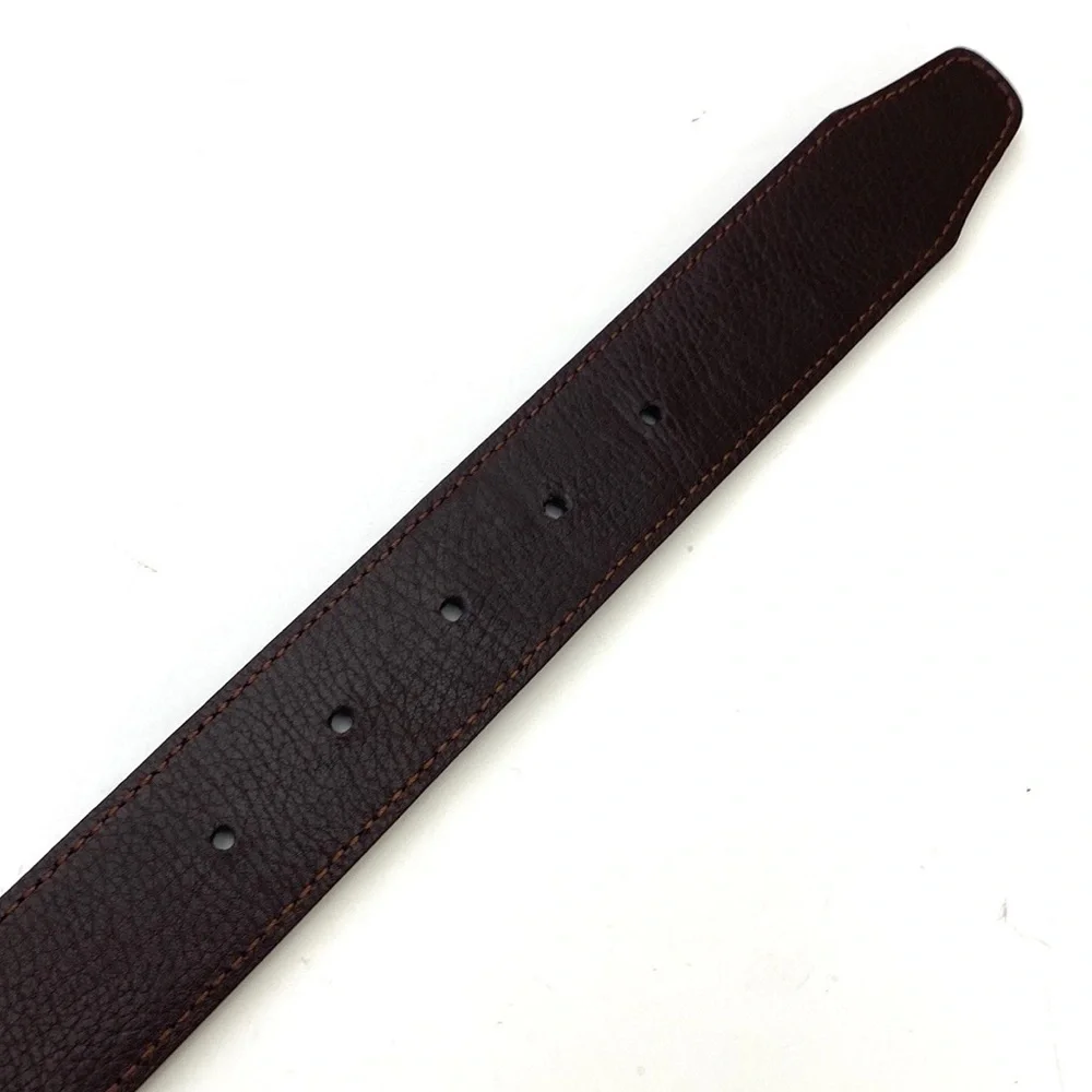 Nike Core Reversible Black/Brown Wax-Coated Leather Golf Belt